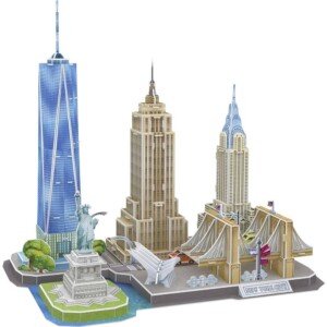 Revell 3D Puzzle 00142 New York Skyline 123 Pieces, Highly Detailed, 37cm in length, Fun & Easy To Build