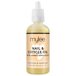 Mylee Sweet Almond Nail & Cuticle Oil 50ml, – Deeply Hydrating & Nourishing Cuticle Conditioner Oil, Non-Greasy Formula and Leaves No Sticky Residue, Lightly Scented With Almond Oil