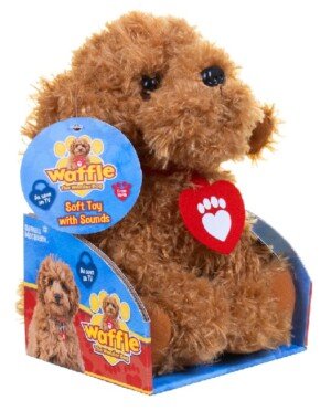 539 3401 Soft Toy with Sound, Brown, 15 x 15 x 25 cm