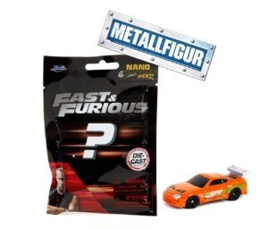 Jada Fast & Furious Car Blind Bag Die-cast Car Collectible - As seen in Fast & Furious movies die-cast models, 12 vehicles to collect, Multicolour, suitable for ages 3+