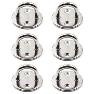 Ceiling Wall Mount Hook Heavy Duty Anchor Round Shape 304 Stainless Steel Great for Yoga Swings Hammocks/Boat Rigging/Marine Deck Hardware/Suspension Training Straps