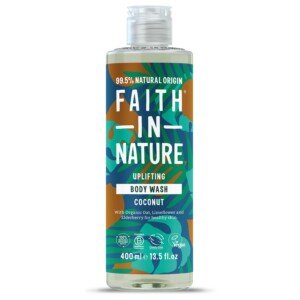 Faith In Nature Natural Coconut Body Wash, Hydrating, Vegan and Cruelty Free, No SLS or Parabens, 400 ml