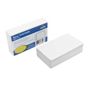 Tarot Size Blank Playing Cards (Matte Finish) 7 cm x 12 cm, 80 Blank Cards and Blank Box, Flash Cards, Board Game Cards, Study Guide & Note Cards, DIY Projects