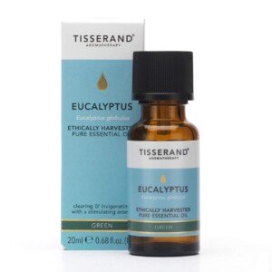 Tisserand - Eucalyptus - Ethically Harvested, 100% Natural Pure Essential Oil - Massage Oil for Aromatherapy, Skin, and Diffuser - Aromatherapy Essentials, Meditation Accessories - 20ml