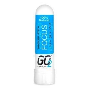 GO2 Inhaler Focus Stick — Essential Oils for Convenient On-The-Go Use — 100% Natural, Synthetic-Free and Cruelty-Free (1ml Tube)