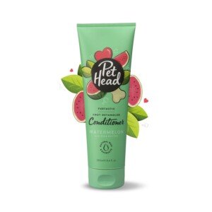Pet Head Furtastic Dog Conditioner | Watermelon Scent | Dog Conditioner for Smelly Dogs | Knot Detangler | Care for Long Tangly Curls & Coats | Vegan| Gentle Formula for Puppies | 250ml