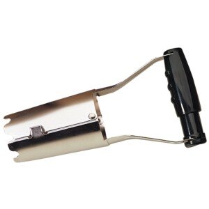 Draper Bulb Planter | 60mm Diameter Heavy Soil Transplanter| 50mm to 100mm Depth with Spring Handle|Chrome Plated Steel Garden Planting Hand Tool| 21861