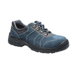 Portwest Steelite Perforated Trainer S1P, Size: 47, Colour: Blue, FW02BLU47