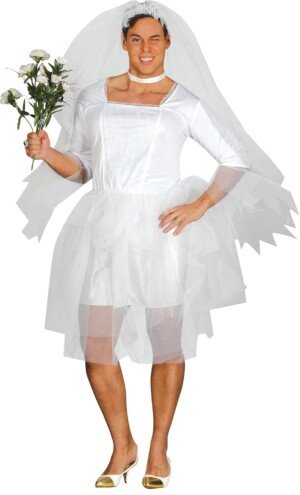 Guirca Male Bride Costume for Men Size M - L, Size: M