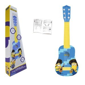 Lexibook, Despicable Me Minions, My First Guitar for children, 6 nylon strings, 21" long, guide included, Blue/yellow, K200DES