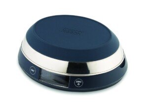 Joseph Joseph 2-in-1 Switch Digital Food Scale with Reversible Lid, 5 Kg (11lb) max capacity, metric and imperial measures, LCD display, battery operated – Grey