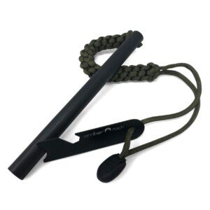 XXL Firesteel Fire Starter - Huge Survival Ferrocerium Rod 152mm x 12.7mm - Paracord Lanyard with Multi Tool Scraper