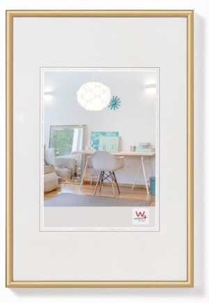 walther design Picture Frame Gold 60 x 80 cm New Lifestyle Plastic Frame KV080G