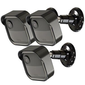 All-New Blink Outdoor Camera Housing and Mounting Bracket, Weatherproof Protective Cover and 360 Degree Adjustable Mount for Blink Outdoor Indoor Home Security Camera System (Black, 3 Pack)