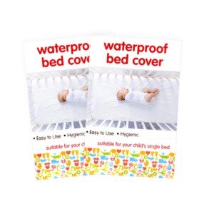 Waterproof Sheet, Bed Cover Mattress Protector, 200x100cm Perfect for Cots and Single Beds, Bed Wetting, for Kids, Babies Transition from Nappies and Pet Training, Suitable for Carehomes (2)