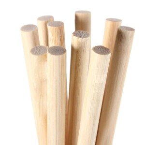 Dowel 9mm x 30cm x 1 Rod Long Rich Smooth Pine Wood 9mm Diameter Used for Trade, DIY, Craft, Baking, Cakes, Stands