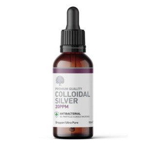 Nature’s Greatest Secret Antibacterial Colloidal Silver 20ppm Dropper Bottle 50ml | Crystal-Clear Ionic | pH 9.0 | Natural & Vegan