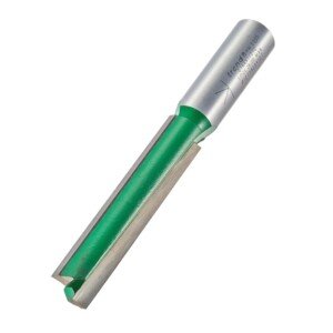 Trend CraftPro Straight Two Flute Router Cutter Bit, 1/2 Inch Shank, 12.7mm Cut Diameter & 68mm Cut Length, Tungsten Carbide Tipped, C164X1/2TC
