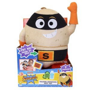 Supertato, Talking Teddy Bear Toy, From the book & CBeebies Series, Beige