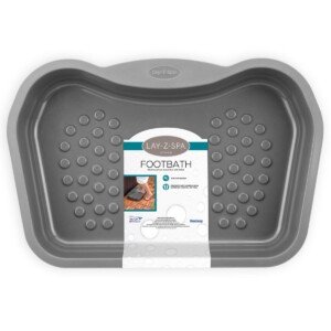 Lay-Z-Spa Foot Bath Tray Accessory for Hot Tubs and Spa Pools, Non Slip, Heavy Duty Design, BWA0011, Grey, 21.34 x 14.17 x 3.54 Inches