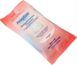 Proxysoft Dental Floss for Bridges and Implants 30 Strands - Floss Threaders for Bridges, Dental Implants, Braces with Extra-Thick Proxy Brush for Optimal Oral Hygiene -Teeth Bridge and Implant Cleaners