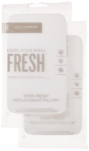Prince Lionheart Ever-Fresh® Replacement Pillow| 2-Pack | Designed For Use With Prince Lionheart Warmies & Evo Wipes Warmers | Keeps Wipes Fresh & Moist