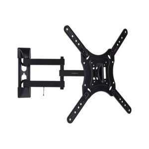 ProperAV Heavy Duty Swing Arm TV Wall Bracket 23" 24" 28" 32" 37" 40" 42" 43" 46" 50" 55" Tilt 20° VESA 400x400 Black