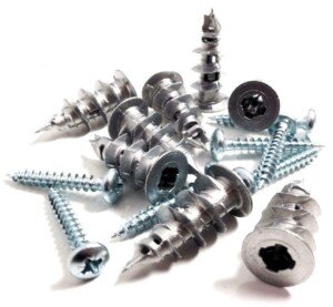 50 Pack Metal Self Drilling Plasterboard Fixings Cavity Wall Fixings with Screws