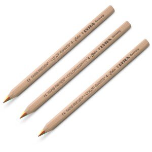 LYRA 4-Colour 3 x Giant Super Jumbo Colouring Pencils Natural Wood Finish