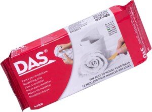 DAS White 500g Air Hardening Modelling Clay, Non Bake, Ready To Use, Suitable for All Ages, For Professionals & Hobbyists