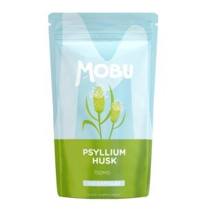 Psyllium Husk 750mg 120 Capsules | Fibre Supplement | High in Soluble Fibre | Digestion Support | Vegan UK Made | GMP Approved | MOBU