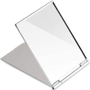 G2PLUS Little Travel Mirror - Portable Folding Mirror - Folding Pocket Compact Mirror - Lightweight Small Tabletop Mirror for Travelling and Make Up -11.5x8x0.25CM