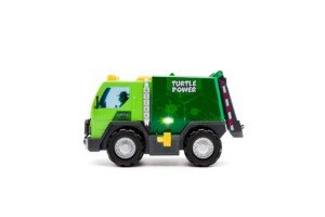 Teenage Mutant Ninja Turtles Toy, Thrash 'N' Battle Garbage Truck with 3 Sewer Cap Launchers, Lights & Sounds, TMNT Mutant Ninja Turtle Vehicle for Kids, Ages 3+