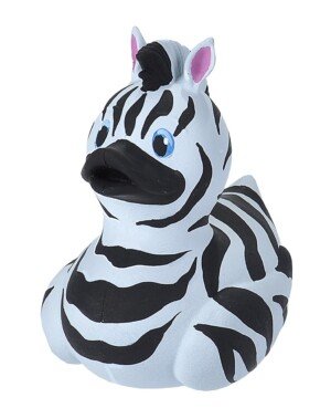 Wild Republic Rubber Duck, Zebra, Gift for Kids, Great Gift for Kids and Adults, 4 inches