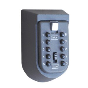 Aidapt Weather Resistant Secure Push Button Combination Wall Mount Safe Lock For Keys Supplied With Fixings for Elderly, Carers, Holiday Lets, Air BNB