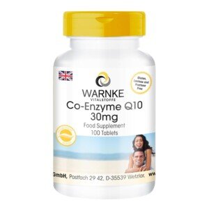 Co-Enzyme Q10 30mg, Vegan, 100 Tablets | Warnke Vitalstoffe - German Pharmacy Quality