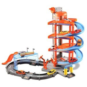 Bburago B18-30031 1:43 Street FIRE MEGA Dealer Showroom Garage, Assorted Colours, Scale,18-30031