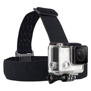 Adjustable Head Mount Strap Compatible with Gopro Hero 13 12 11 10 9/AKASO EK7000 Brave 4 Brave 7/Dji Osmo Action 5 Pro/Dji Osmo Action 4/WOLFANG/Surfola/APEXCAM/SJCAM Action Camera Elastic Headband