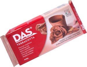 DAS Terracotta Air-Hardening 1kg Modelling Clay, For Professionals & Hobbyists