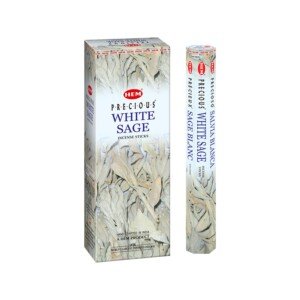 HEM White Sage Incense Sticks 100 Count | Natural Air Purifying Aromatherapy | Calming & Cleansing, Perfect for Meditation and Relaxation | Herbal Agarbatti for Home Fragrance, Even Burn Aroma
