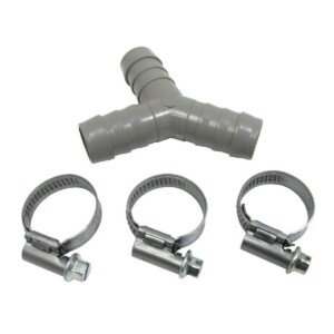 Home Parts ltd - Universal Dishwasher Drain Hose Y Piece Splitter Connector 3 Way Join 17mm 19mm