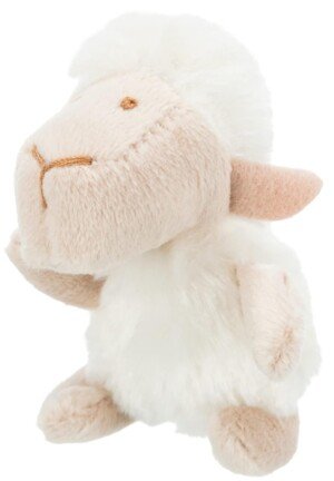 Trixie Sheep Plush Toy for Cat,White, 10 cm