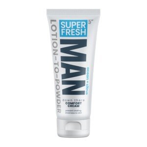 Super Fresh Ball Deodorant for Men by SweatBlock | Prevent Sweaty Man Parts & Odor (Balls, Butt and Groin) | Talc-Free | Lotion-to-Powder, No Mess, Quick-Dry Formula | 4 fl oz Tube