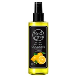RedOne Natural Barber Lemon Cologne Aftershave Spray 150ml | Refreshing Men’s Cologne with Long-Lasting Citrus Fragrance | Cooling, Soothing & Barber Quality Grooming Spray