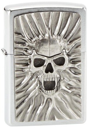Zippo Lighter 1300120 Scream of Sand Emblem Petrol Lighter, Brass, 1 x 3.5 x 5.5 cm