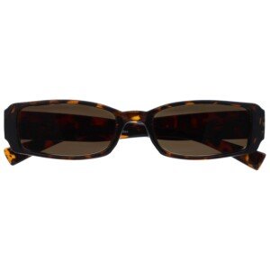 OPULIZE BOX Reading Sunglasses for Women Men - Stylish Rectangular Frame - Scratch Resistant Brown Tinted Lens with UV400 Protection