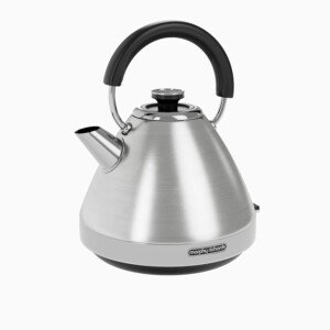 Morphy Richards Venture Pyramid Kettle - Brushed Stainless Steel - 1.5L - Rapid Boil - Metal - 100130