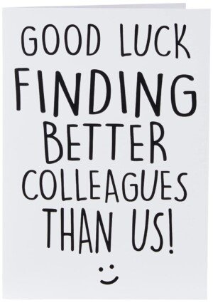 Funny New Job Card, Coworker Leaving, Good Luck, Congrats New Job Colleague Leaving Goodbye Leaving Job Funny Card Joke, Banter, Office PC40
