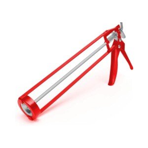 Side angle of Zuvo Silicone Caulking Gun for Standard Cartridges, highlighting the heavy-duty build ideal for sealing tasks
