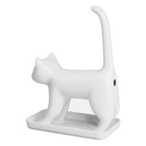 Sharp End Cats Bum Meowing Pencil Sharpener Novelty Fun Gift Gadget - White